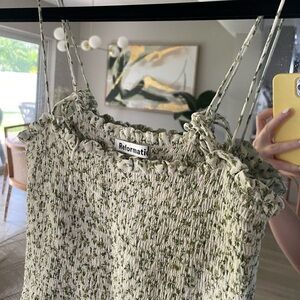 Reformation Sable Midi Floral Dress in Ivy Size Small